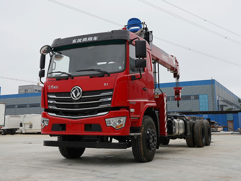 國六東風暢行D3后雙橋新飛工12噸四節直臂吊機隨車吊